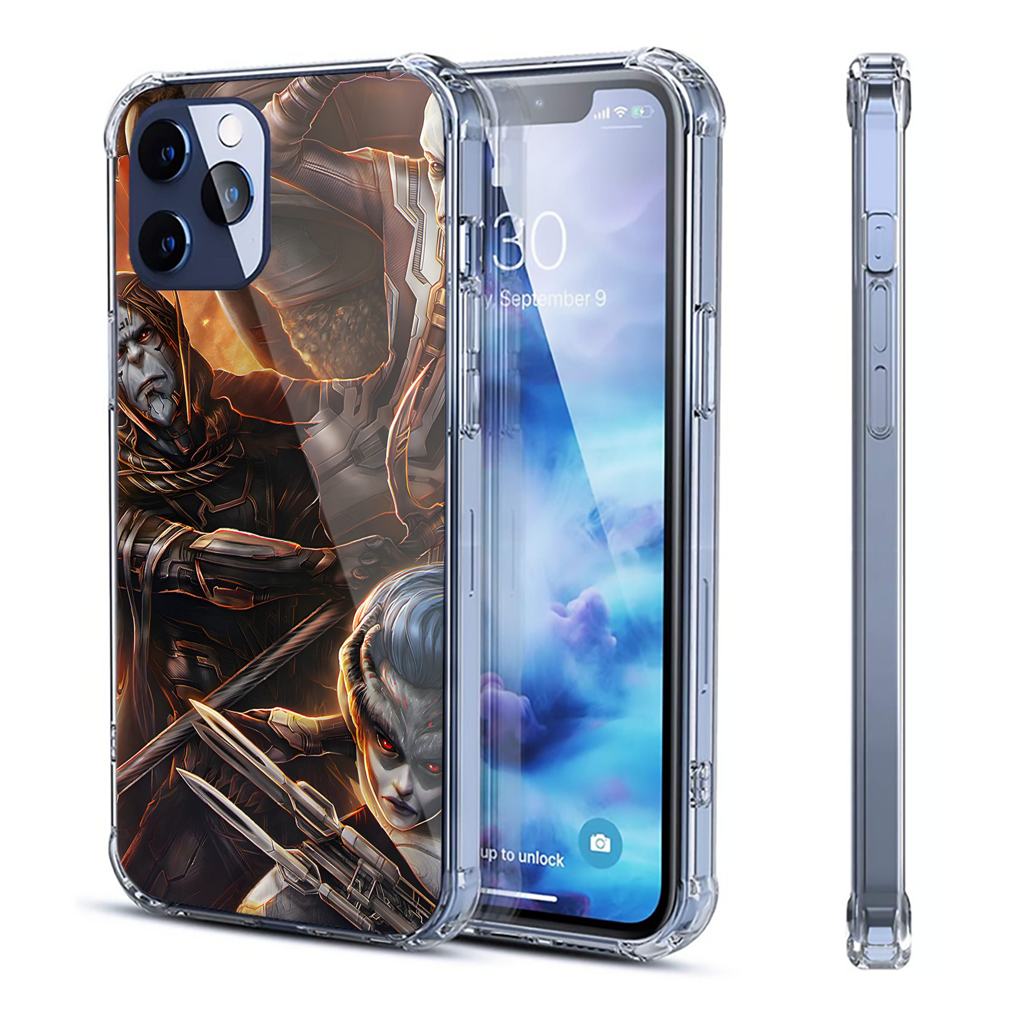 （画像用） アベンジャーズ The Avengers 【iPhone 12シリーズ対応】透明スマホケース（クリアソフトケース）